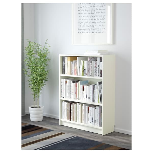 Ikea BILLY - Bookcase, white, 80x28x106 cm