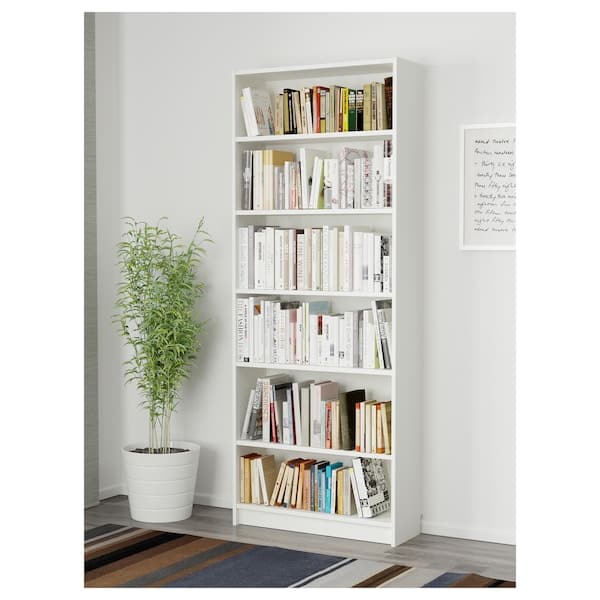 Ikea BILLY - Bookcase, white, 80x28x202 cm