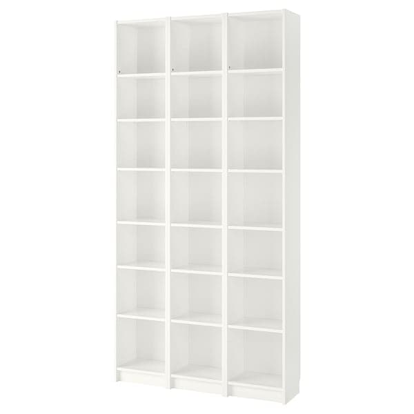 Ikea BILLY - Bookcase, white, 120x28x237 cm