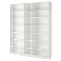 BILLY - Bookcase, white, 200x28x237 cm - best price from Maltashopper.com 89017827