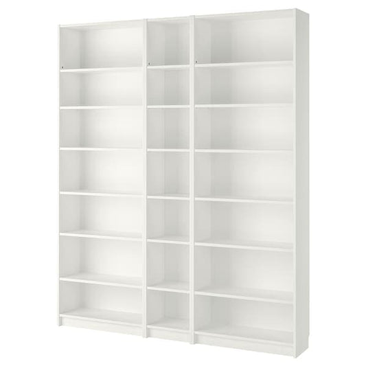 Ikea BILLY - Bookcase, white, 200x28x237 cm