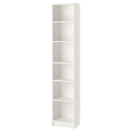BILLY - Bookcase, white, 40x28x202 cm