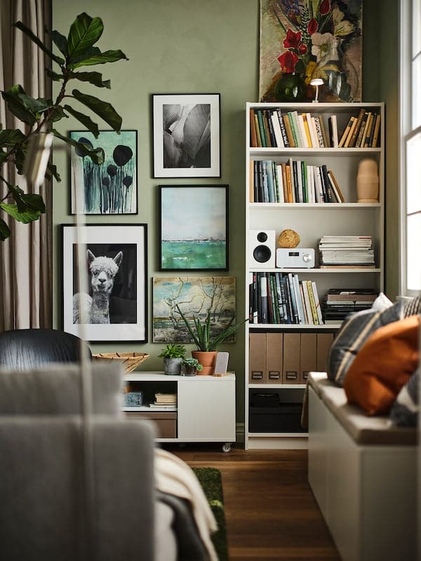Ikea BILLY - Bookcase, white, 80x28x202 cm