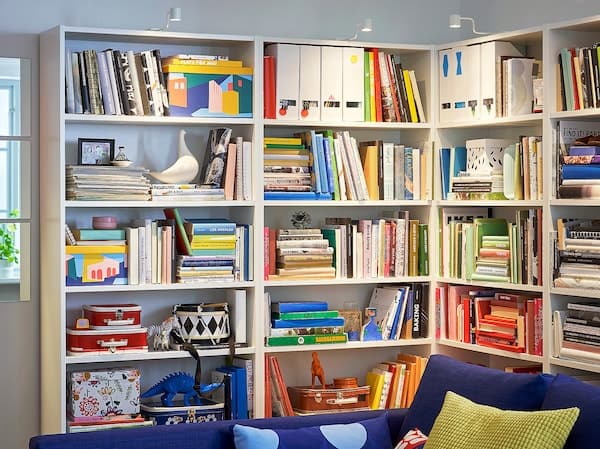 Ikea BILLY - Bookcase, white, 80x28x202 cm