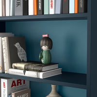 BILLY - Bookcase, black-blue, 80x28x202 cm - best price from Maltashopper.com 30504527