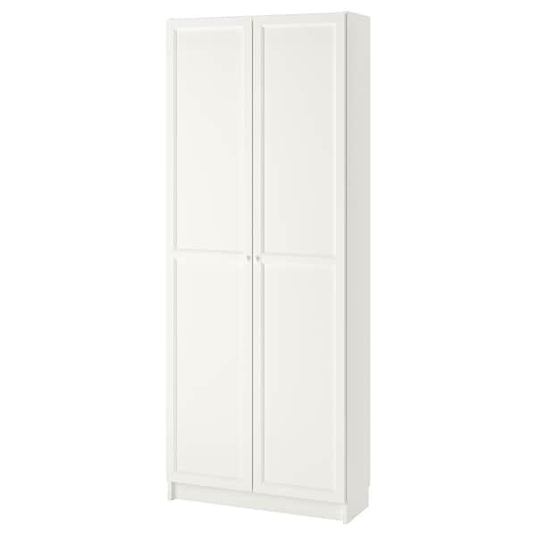 BILLY Bookcase with suede - white 80x30x202 cm , 80x30x202 cm - best price from Maltashopper.com 79287358