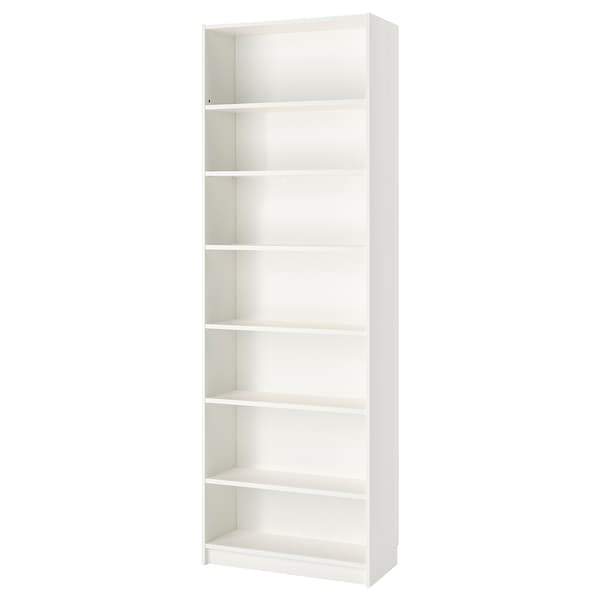 Ikea BILLY Library with top element - white 80x40x237 cm , 80x40x237 cm
