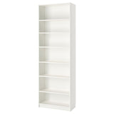 BILLY bookcase with height extension unit, white, 80x39x237 cm
