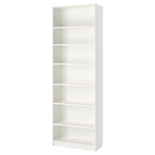 Ikea BILLY Library with top element - white 80x40x237 cm , 80x40x237 cm
