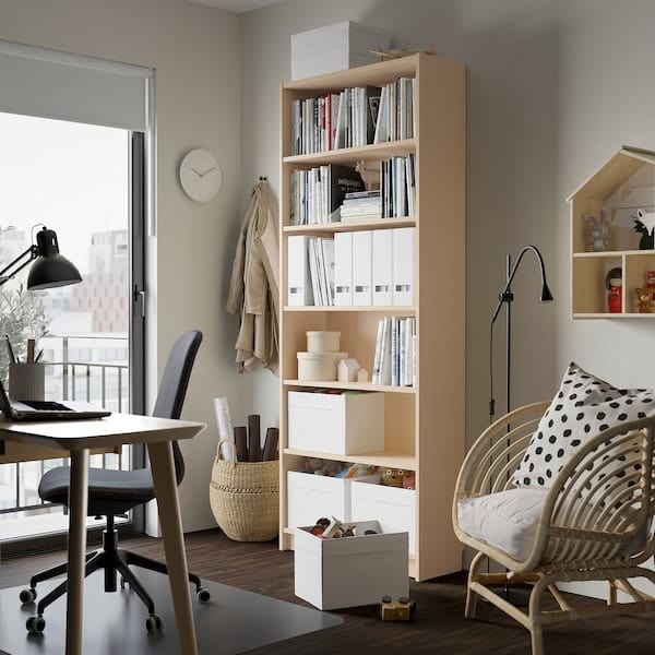 Ikea BILLY - Bookcase, birch effect,80x28x202 cm