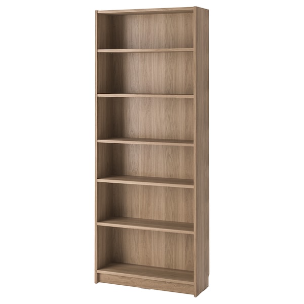 BILLY - Bookcase, oak effect, 80x28x202 cm