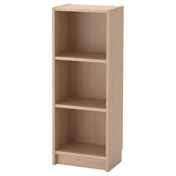 BILLY - Bookcase, white stained oak veneer , 40x28x106 cm - Premium Bookcases & Standing Shelves from Ikea - Just €64.99! Shop now at Maltashopper.com