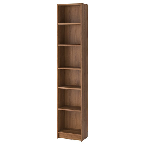 BILLY - Bookcase, brown walnut effect, 40x28x202 cm