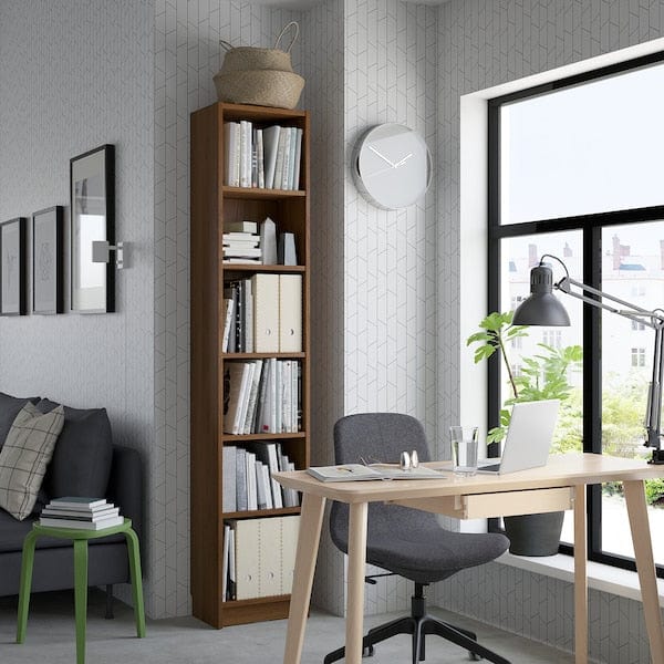 Ikea BILLY - Bookcase, brown walnut effect, 40x28x202 cm