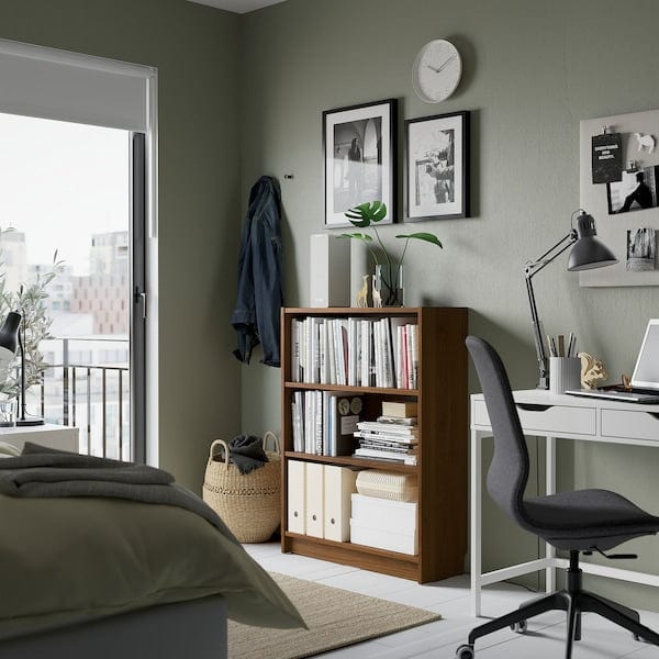 Ikea BILLY - Bookcase, brown walnut effect, 80x28x106 cm