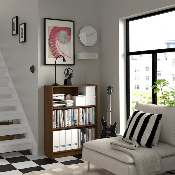 Ikea BILLY - Bookcase, brown walnut effect, 80x28x106 cm