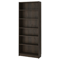 BILLY - Bookcase, dark brown oak effect,80x28x202 cm
