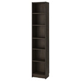 BILLY bookcase, dark brown oak effect, 40x28x202 cm