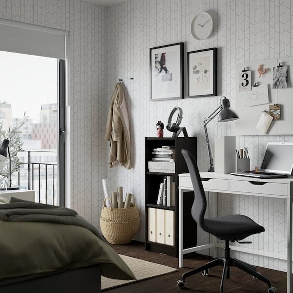 Ikea BILLY - Bookcase, dark brown oak effect,40x28x106 cm