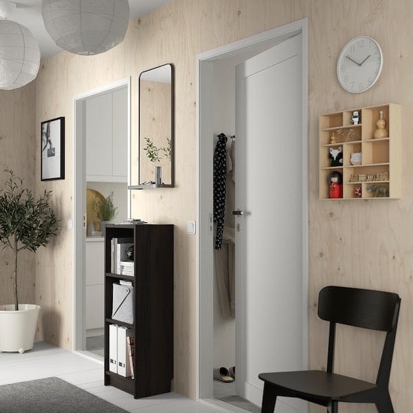 Ikea BILLY - Bookcase, dark brown oak effect,40x28x106 cm