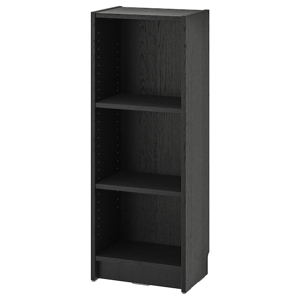 BILLY - Bookcase, black oak effect, 40x28x106 cm