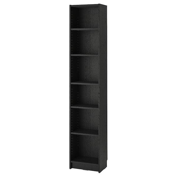 Ikea BILLY - Bookcase, black oak effect, 40x28x202 cm
