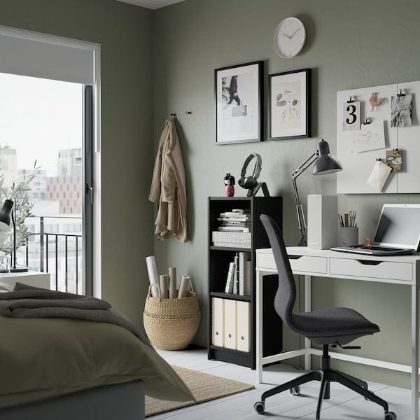 Ikea BILLY - Bookcase, black oak effect, 40x28x106 cm