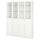 BILLY / OXBERG - BILLY / OXBERG Bookcase comb w panel/glass doors, white, 160x202 cm