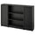 BILLY / OXBERG - BILLY / OXBERG Bookcase combination with doors, black oak effect, 160x106 cm