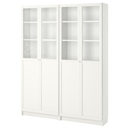 Ikea BILLY / OXBERG - Bookcase, white, 160x30x202 cm