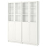 BILLY / OXBERG bookcase, white, 160x30x202 cm