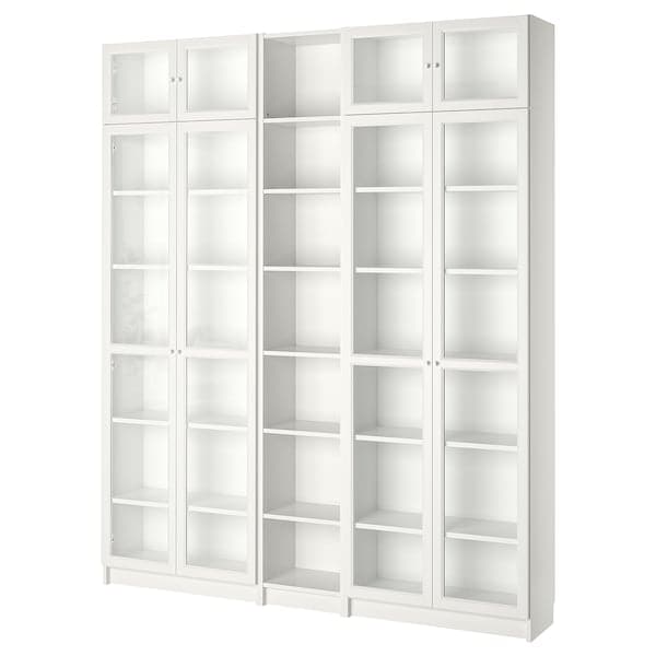 BILLY / OXBERG - Bookcase, white, 200x30x237 cm