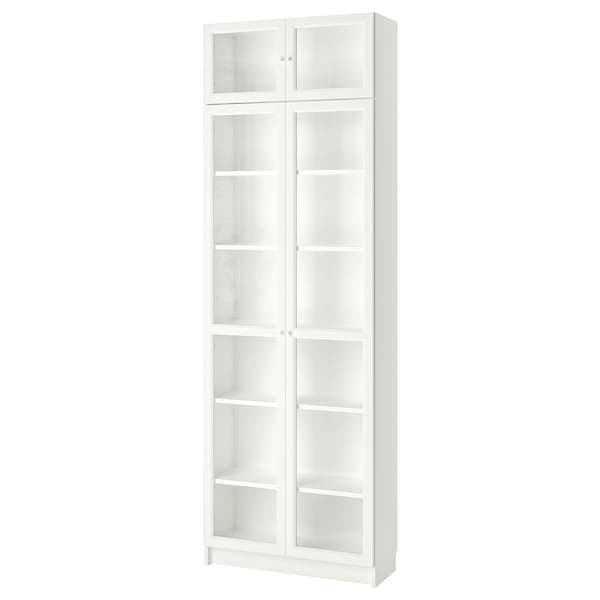 BILLY / OXBERG - Bookcase, white, 80x30x237 cm