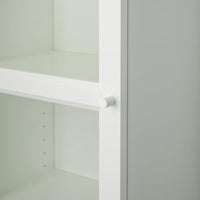 BILLY / OXBERG - Bookcase with glass door, white/glass, 40x42x202 cm - best price from Maltashopper.com 39398834