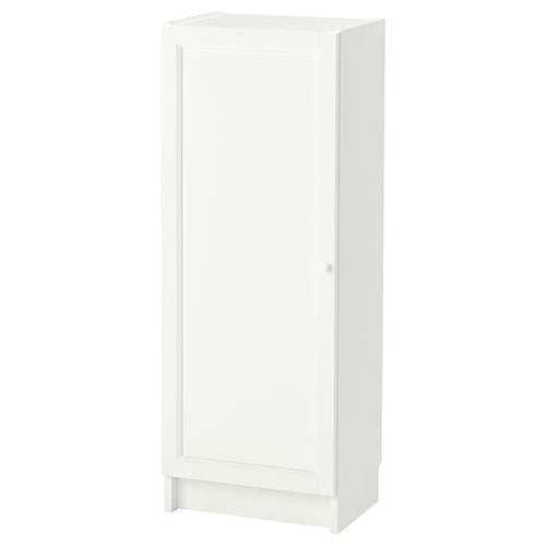 BILLY / OXBERG - Bookcase with door, white, 40x30x106 cm