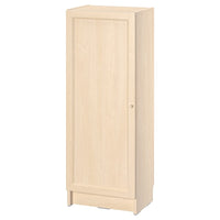 BILLY / OXBERG - Bookcase with door, birch effect,40x30x106 cm - best price from Maltashopper.com 89483288
