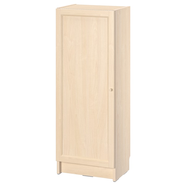 BILLY / OXBERG - Bookcase with door, birch effect,40x30x106 cm