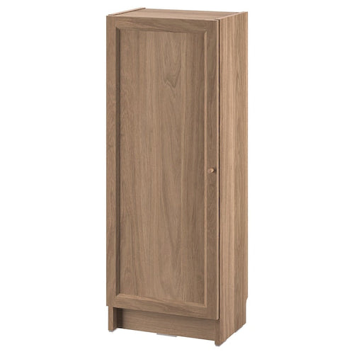 BILLY / OXBERG - Bookcase with door, oak effect, 40x30x106 cm