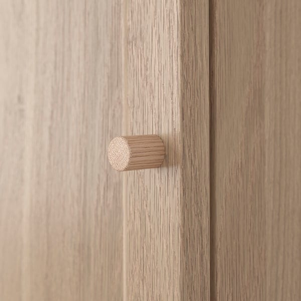 Ikea BILLY / OXBERG - Bookcase with door, oak effect, 40x30x106 cm