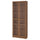 BILLY / OXBERG - BILLY / OXBERG Bookcase with glass doors, brown walnut effect, 80x30x202 cm