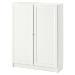 Ikea BILLY / OXBERG - Bookcase with doors, white, 80x30x106 cm