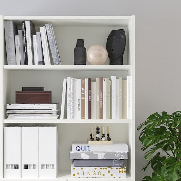 Ikea BILLY / OXBERG - Bookcase with doors, white, 80x30x202 cm