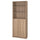 BILLY / OXBERG - BILLY / OXBERG Bookcase with doors, oak effect, 80x30x202 cm