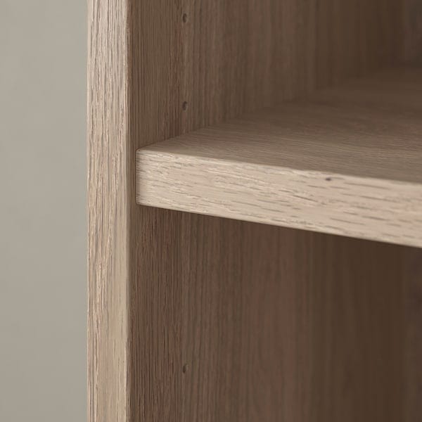 Ikea BILLY / OXBERG - Bookcase with doors, oak effect, 80x30x202 cm