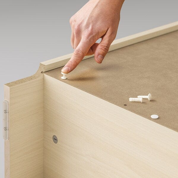 Ikea BILLY / OXBERG - Bookcase with doors/supplementary element, birch effect,80x30x237 cm