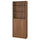 BILLY / OXBERG - BILLY / OXBERG Bookcase with doors, brown walnut effect, 80x30x202 cm