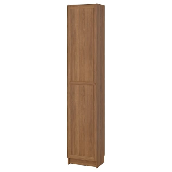 Ikea BILLY / OXBERG - Bookcase with doors, brown walnut effect, 40x30x202 cm