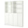 BILLY / OXBERG - BILLY / OXBERG Bookcase with panel/glass doors, white, 160x30x202 cm