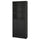 BILLY / OXBERG - BILLY / OXBERG Bookcase with panel/glass doors, black oak effect, 80x30x202 cm