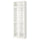 BILLY / OXBERG bookcase w height extension ut/drs, white/glass, 80x41x237 cm